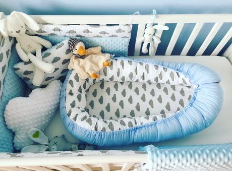 Hniezdo a mantinel do postieľky, šírka (cm): 55,dĺžka (cm): 90