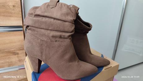 Hnedé čižmy, f&f,39