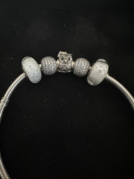 Korálka clear murano glass charm zn. pandora, pandora
