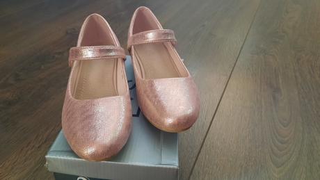 Ružové trblietavé slávnostné topánky v.33, 33
