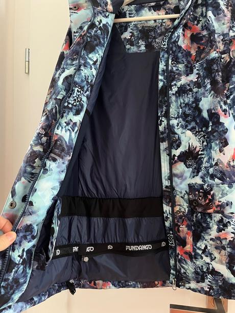 Zimna lyziarska/snowboardova predlzena bunda, s