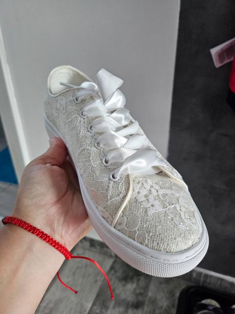 Svadobné tenisky ivory, 39