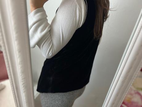 Bershka zamatová vesta, bershka,m