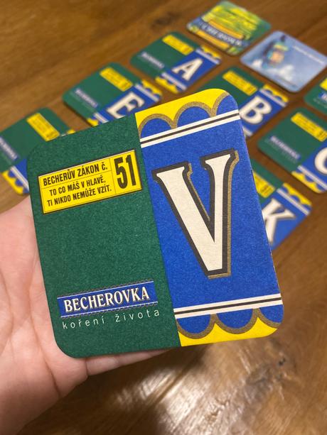 Becherovka podpivníky - tácky pod pivo, 