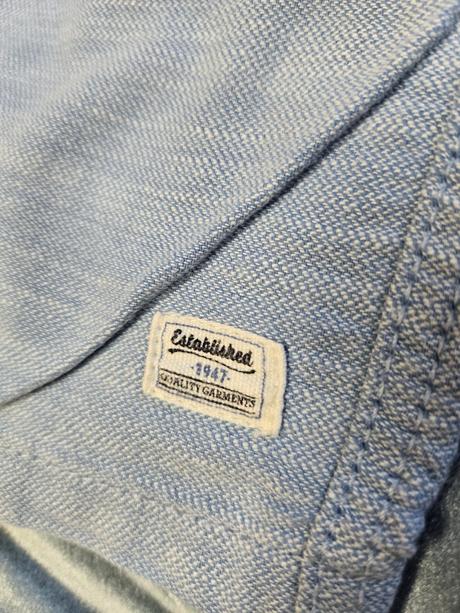 Svetlomodré chlapčenské bavlnené kraťasy, h&m,140