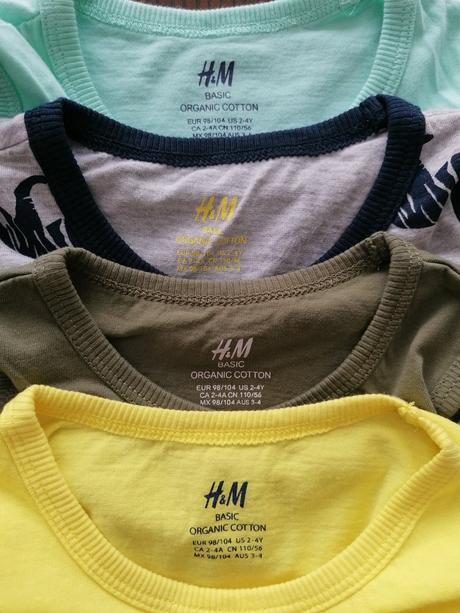 Farebné tielka, h&m,98