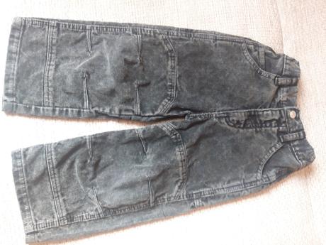 Detské menčestrové nohavice, 104