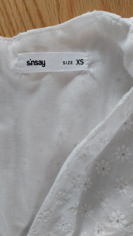 Biele madeirové šaty, sinsay,152