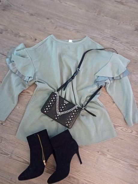 Mikina matova, h&m,m