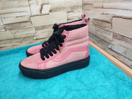 Vans 36 - dámske kožené ružové zateplené topánky, vans,36