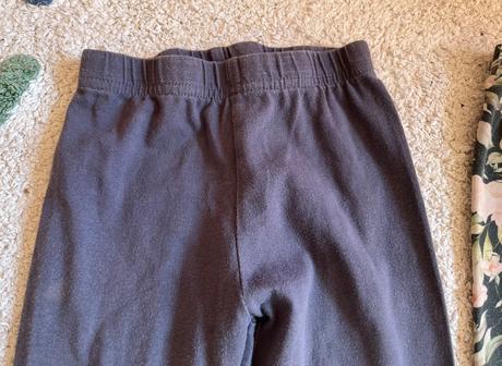 2x handmade bavlnené legíny, lily grey, 104, 104