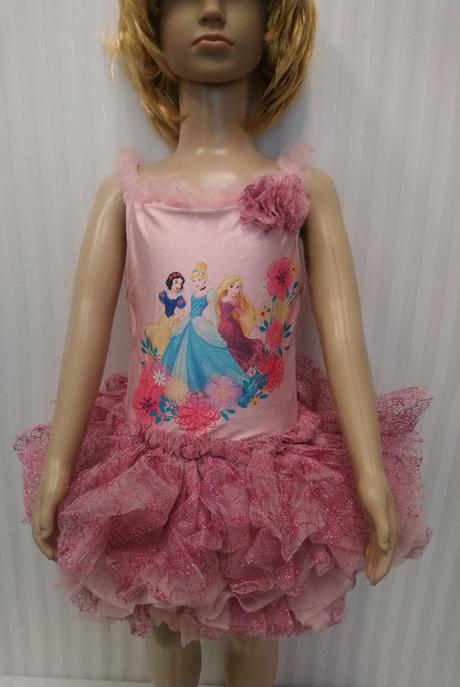 Ružový tanečný tricot, kostým, disney, 122-128, 