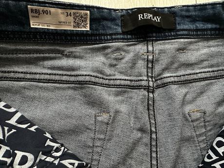 Nové,pánske,kvalitné šortky replay - veľkosť č.34, replay,34