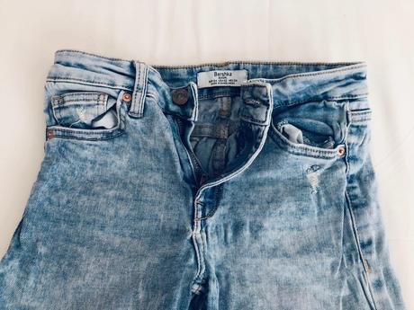 Štýlové acid-wash džínsy bershka vel 34, bershka,34
