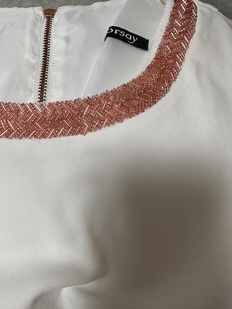 Biele šaty s korálkami zn. orsay, orsay,40