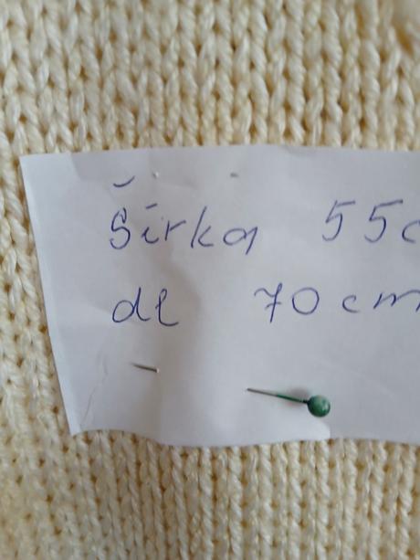 Vanilkovo žltý  sveter, xxxl