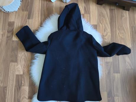 Dámsky štýlový tmavomodrý kabát so 7/8 rukávom zar, zara,m