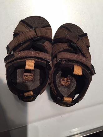 Timberland kožené chlapčenské sandálky 21, 21