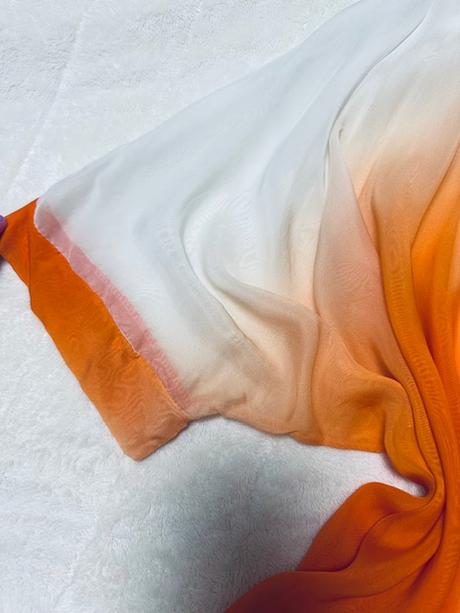 Letný nohavicový komplet bielo oranžový, 