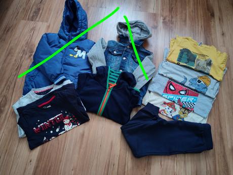 Tričká a mikiny 122, tepláky, 122