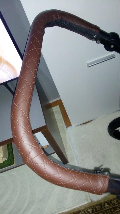 Koženkový poťah na rukoväť kočíka bebetto luca, bebetto luca 2018