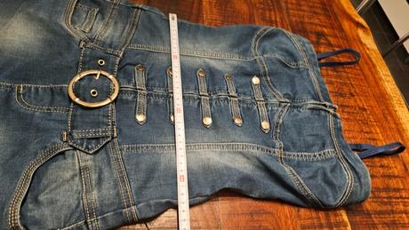 Elastické rifľové šaty, s