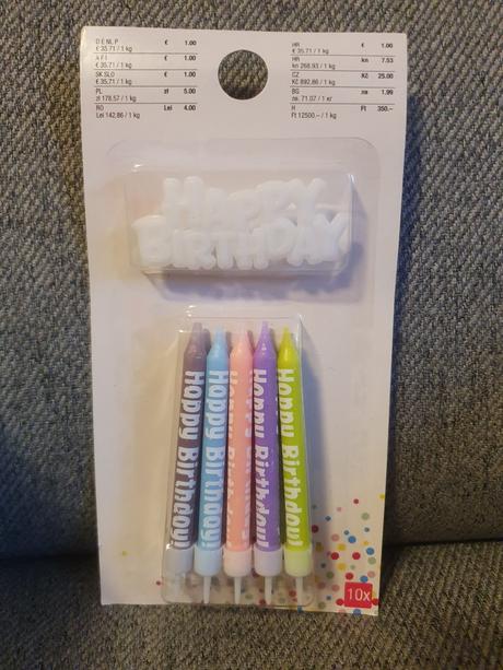 Tortové sviečky 10 ks, 