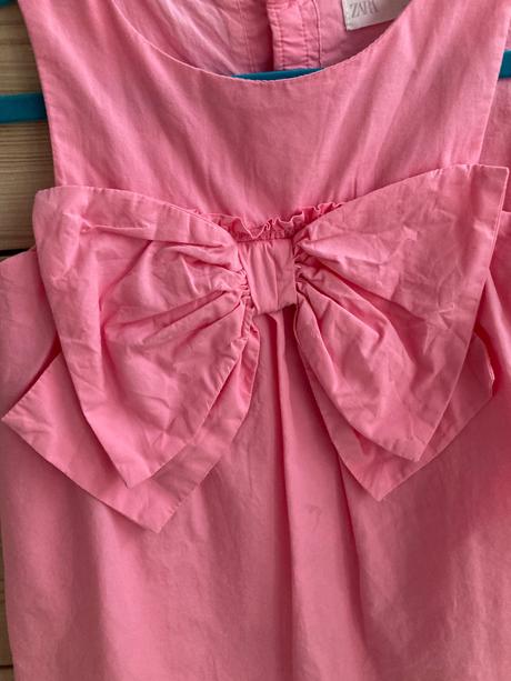 Popelinove saty zara s mašľou, zara,110