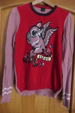 Pinko original bavlneny, kvalitny svetrik vel. m, pinko,m