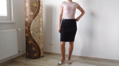 H&m-suknička elegantná so zipsami 38v, pružná, h&m,38