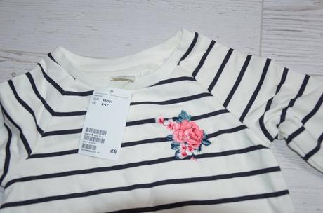 Prúžkové šaty h&m 98/104 (2-4r.) nové, h&m,98