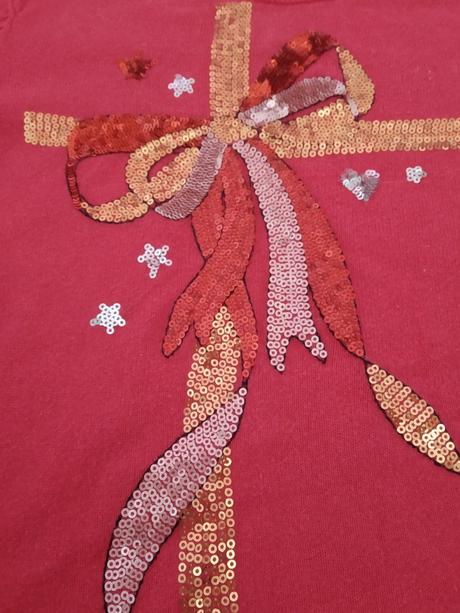 Červený svetrik, h&m,122