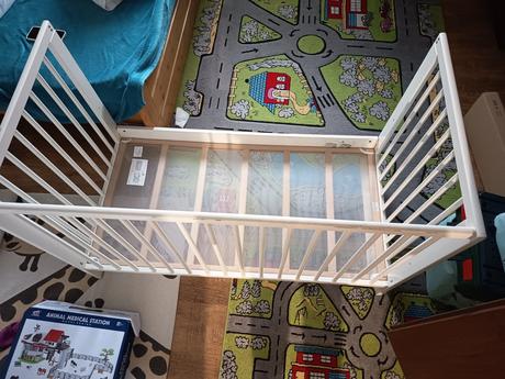 Ikea gulliver postieľka s pultom, šírka (cm): 60,dĺžka (cm): 120