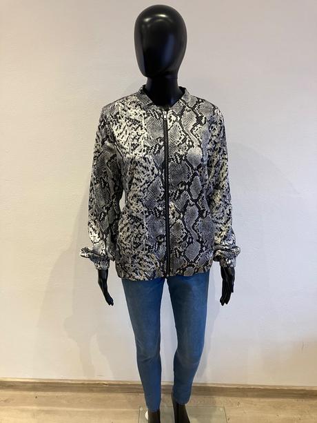 Dámska bombera bunda hadí vzor, xl
