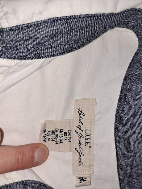 2x oblecena kosela na 12-14 rokov, h&m,164