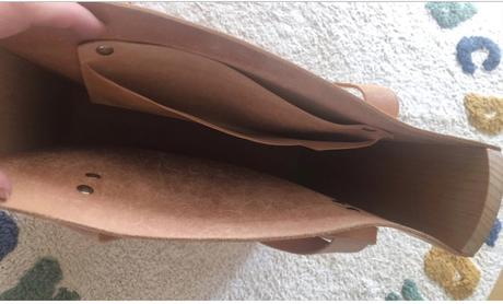 Hnedá kožená shopper kabelka pure, 