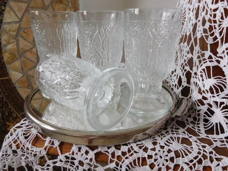 Retro poháre pudingové šľahačkové,6 kusov, 