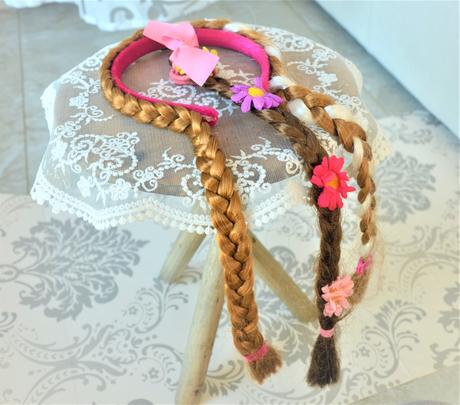 Čelenka na vlasy frozen+gumička vrkoč, 