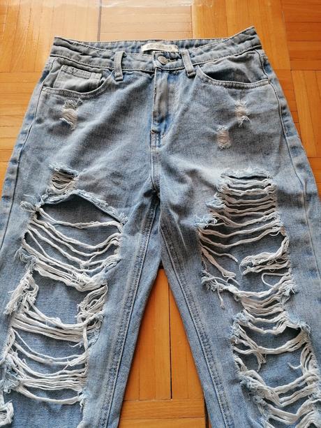 Dámske potrhané rifle re dress, xs