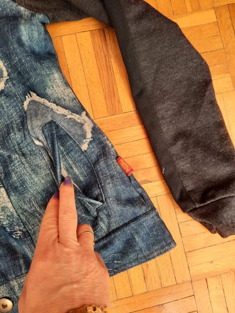 Zateplená dievčenská mikino-bunda s kapucňou, xs