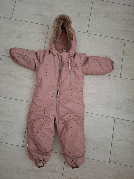 Zimný overal +rukavice, h&m,92