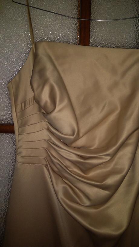 Dlhé zlato hnedé šaty, 42