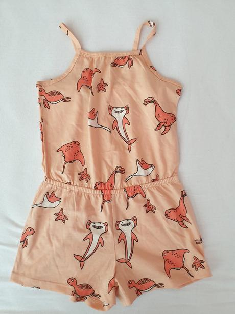 Overal s morskými zvieratami z organickej bavlny, lindex,110 / 116