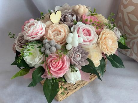 Mydlova kytica gratulačná kôš, 