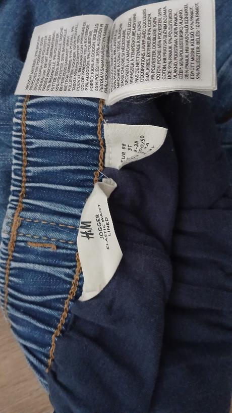 Zateplené rifle, h&m,98