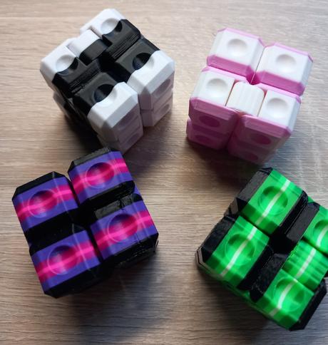 Infinity cube, 3d nekonečná antistresová kocka, 