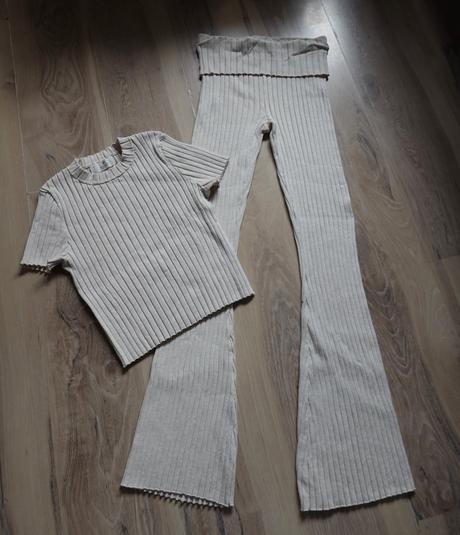 Rebrovaná súprava h&m, h&m,xs