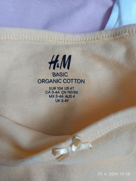 Detské body, h&m,104