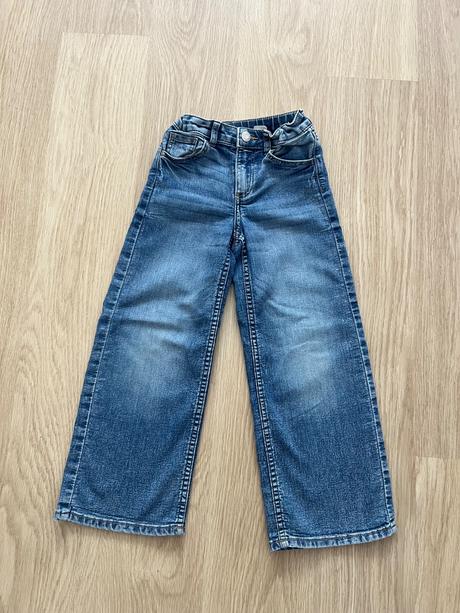 Široké dievčenské rifle, h&m,116