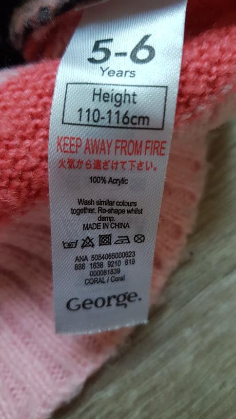 Dievčenský svetrík so zajačikom110/116, george,110